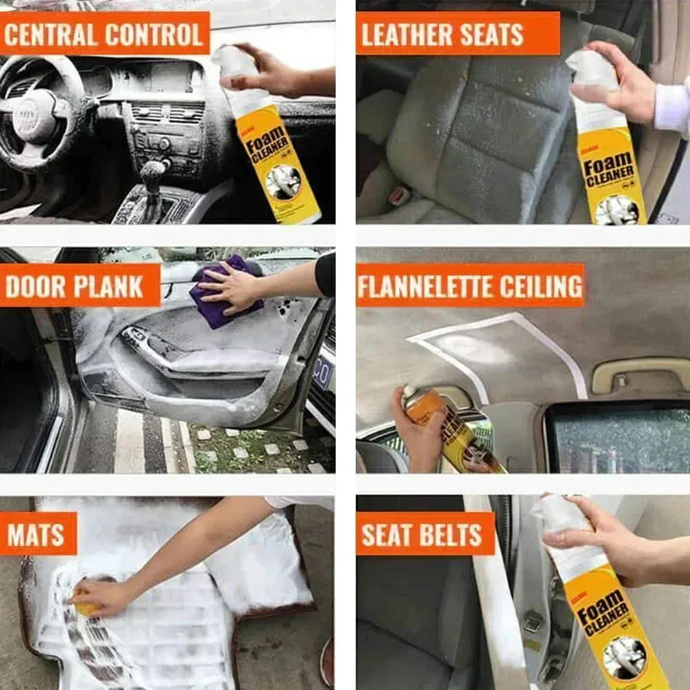 Multi-purpose Foam Cleaner Cleaning Agent Automoive Car Interior Home Foam Cleaner Home Cleaning Foam Spray Cleaners 6