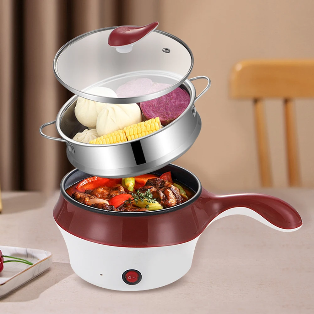 Pentolino Elettrico Da Viaggio 1,8L - Mini Fornello Portatile 600W Per Zuppe, Pasta E Oatmeal - Foto 7