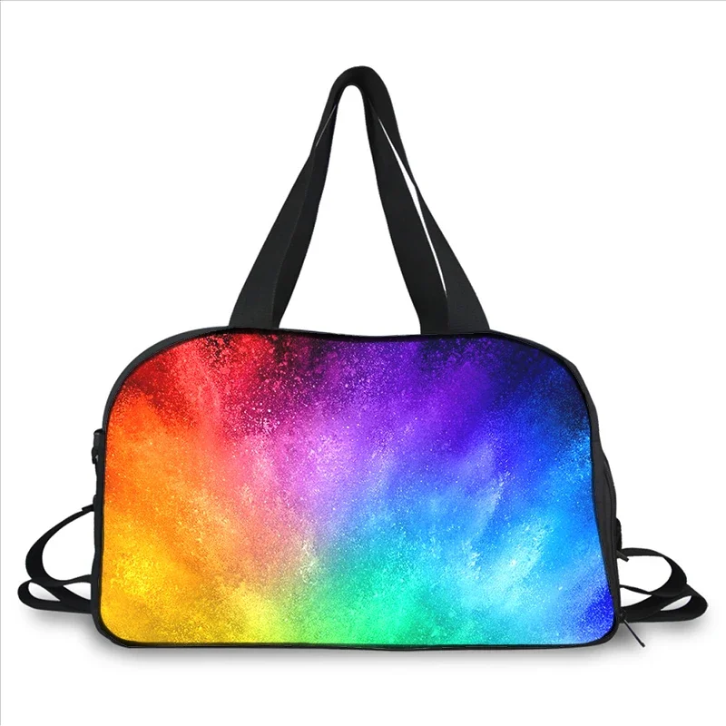 

Модная переносная многофункциональная сумка-мессенджер большой емкости с рисунком радуги 3D