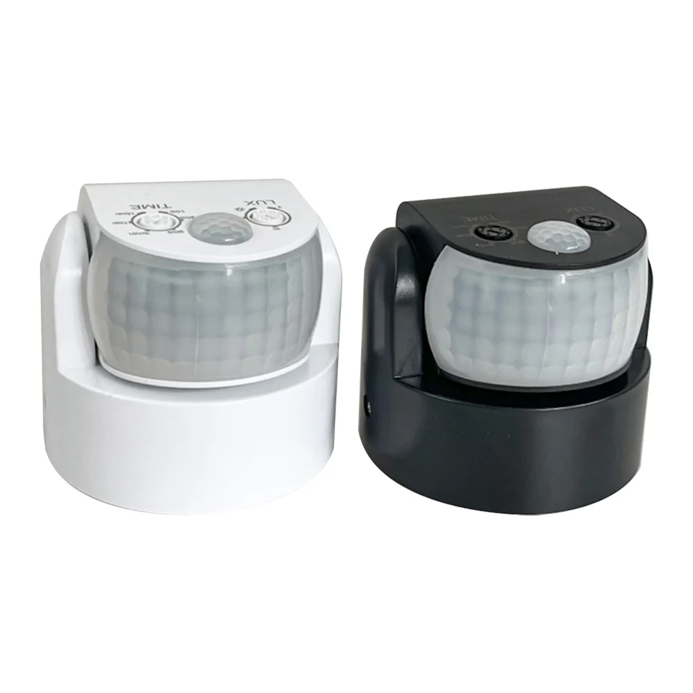 Sensor De Movimiento PIR Exterior/interior - Ajustable 5s-5min, Alcance 10m, IP44, 110-240V