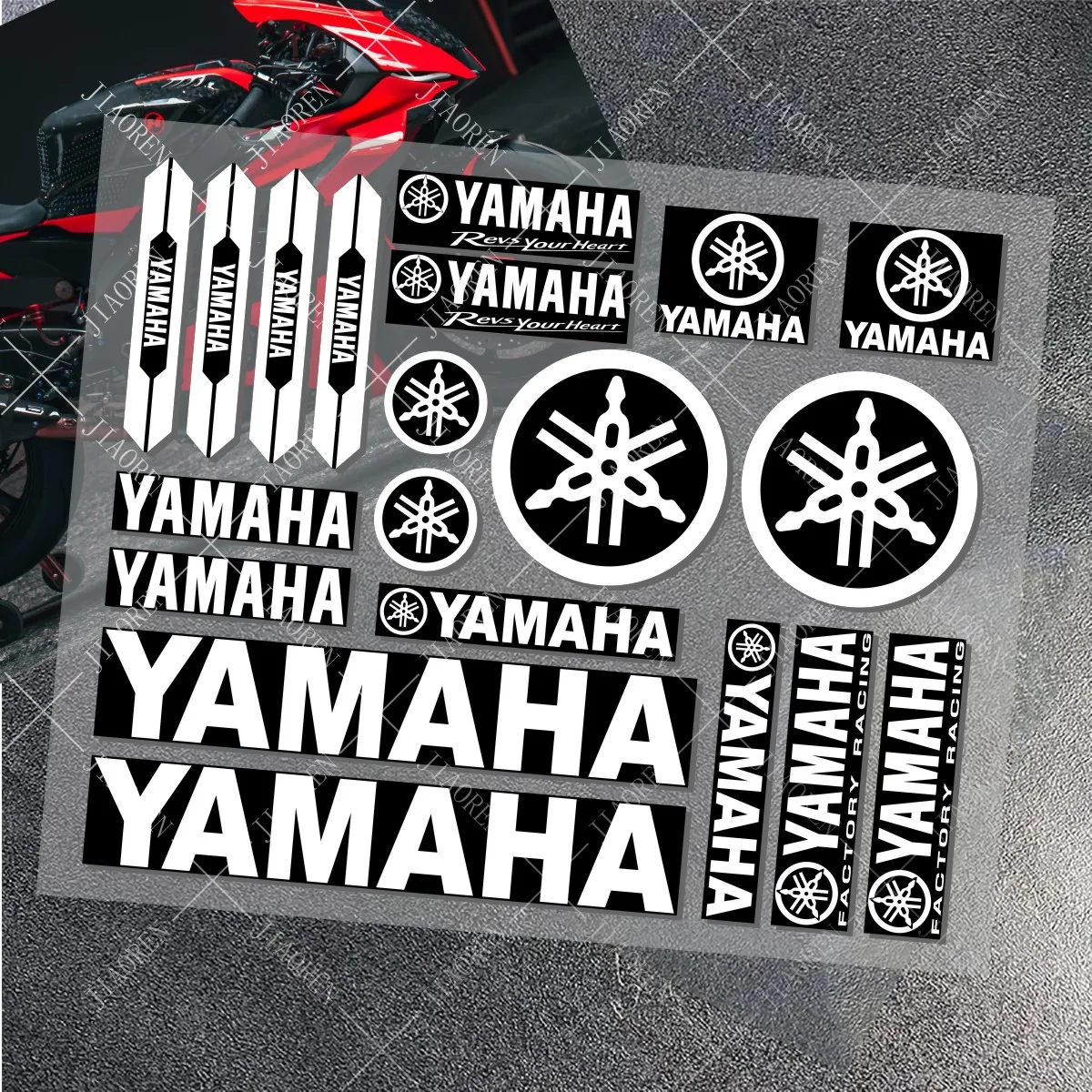 Motorcycle Stickers Vinyl YAMAHA logo decal Bike Helmet car MT 07 09 R1 R3 R6 NMAX TMAX XMAX TENERE 700 JOG