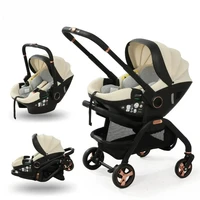Panier de couchage multifonctionnel pour nouveau-né, siège de sécurité pour bébé, poussette pour bébé, poussette portable multifonction à quatre roues 5