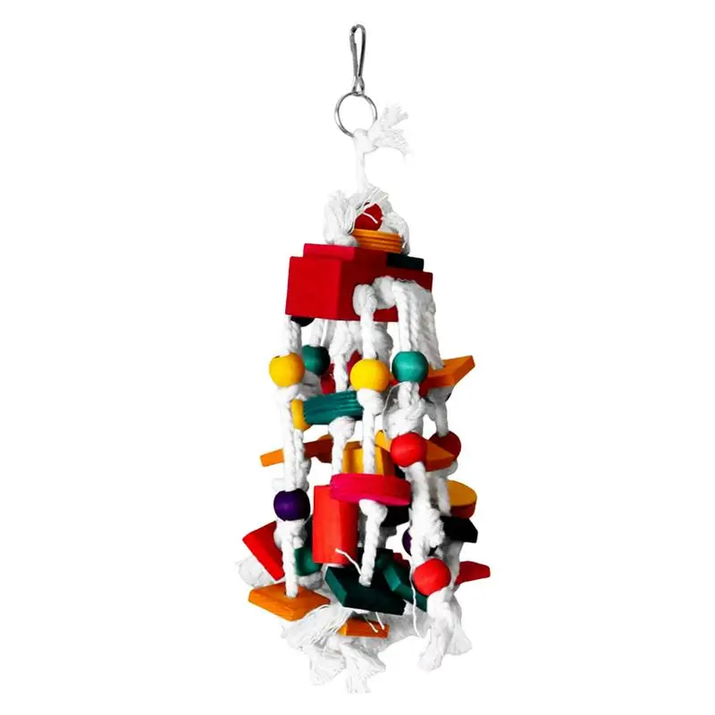

Игрушечный попугай-узел, игрушки, разноцветные натуральные деревянные блоки, экологически чистые игрушки для обогащения и разрывов