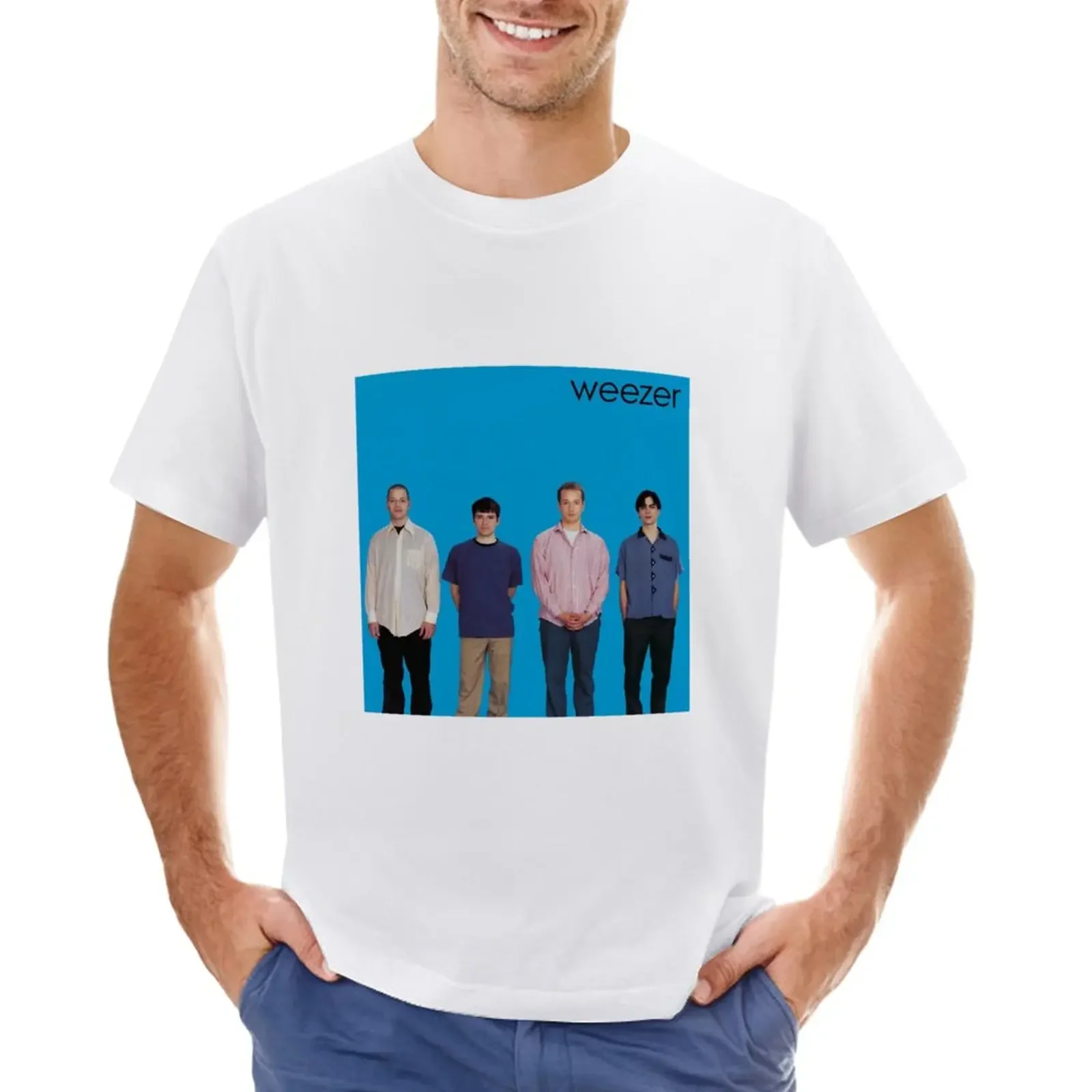 

Weezer blue album T-Shirt anime anime clothes oversizeds mens vintage t shirts