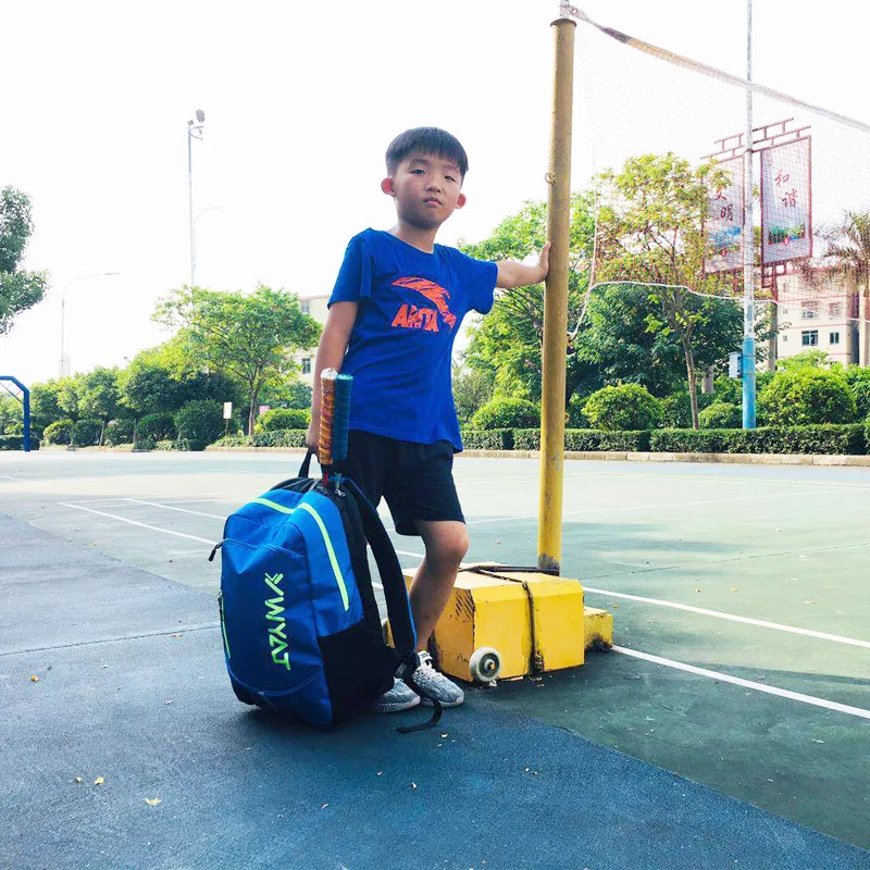YWYAT Racquet Bag for Children Kids 2-3 Rackets with Shoe Compartment Multifunctional Sports Bags Badminton Backpack