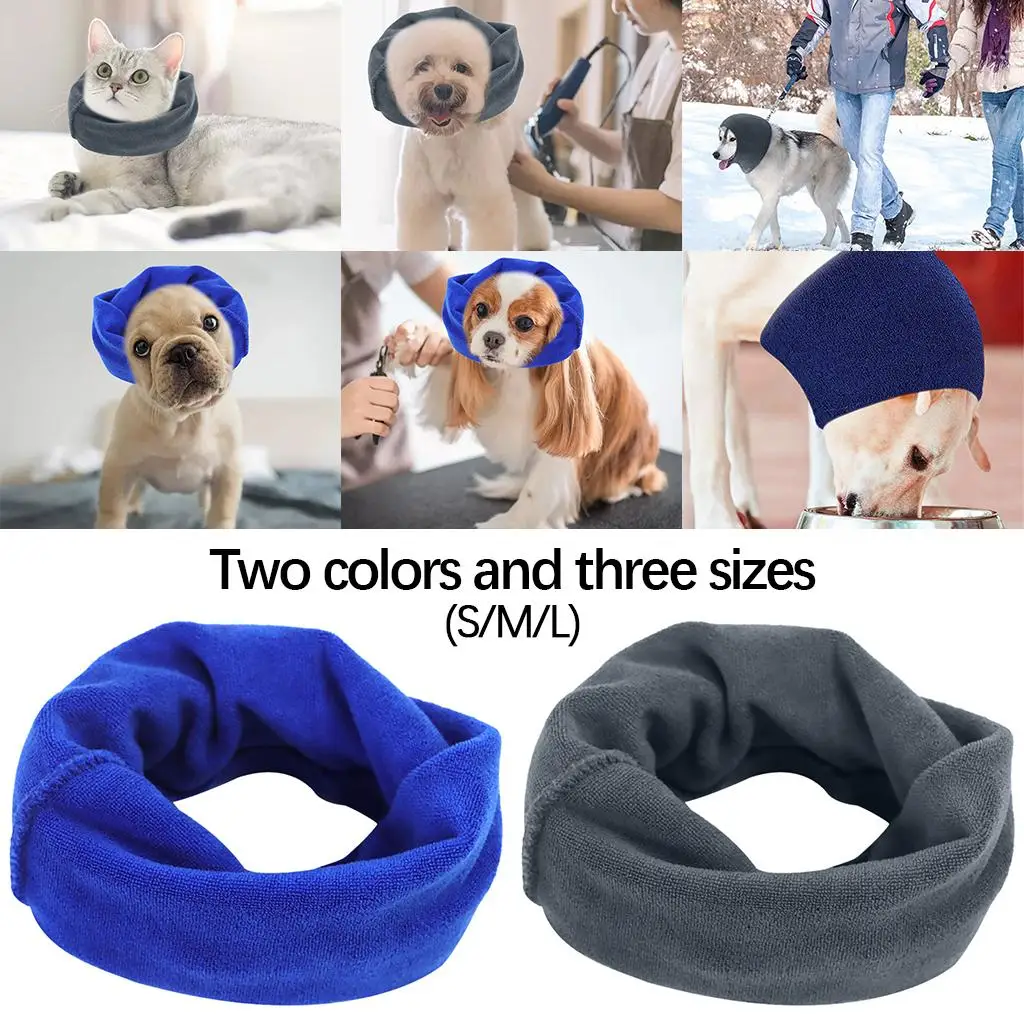 Snood Headband Cute Dog Costume Comfort Dog Ear Wrap Dog Ears Cover for Hearing