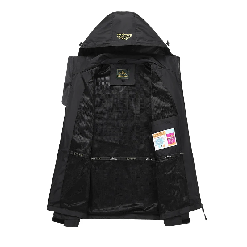 Hiking Jacket Camping Trekking Climbing Windbreaker Outdoor Softshell Rain Coat Oversized Outerwear for Men Women