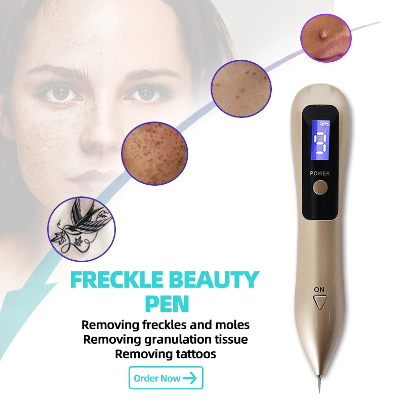 Skin Tag Remover Laser Plasma Pen Dark Spot Mole Wart Remover Pen Electric Tattoo Freckle Nevus Black Spots Skin Tag Removal