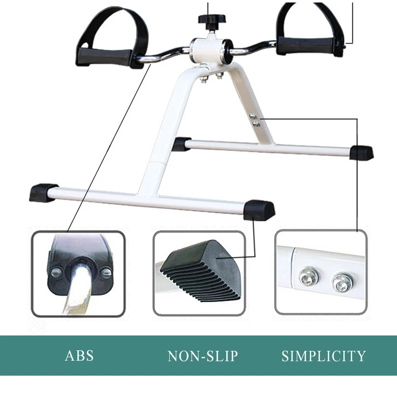 Home Mini Bicycle Gym Trainer Indoor Sports Exercise Bike Workout Pedal Bike Stationary Exercise Pedals Arms Legs Trainer