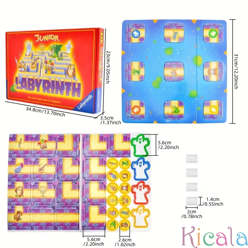 Ghost Madness Maze Puzzle Game Family Entertainment Education Brain Teaser Board Games for Children Gifts