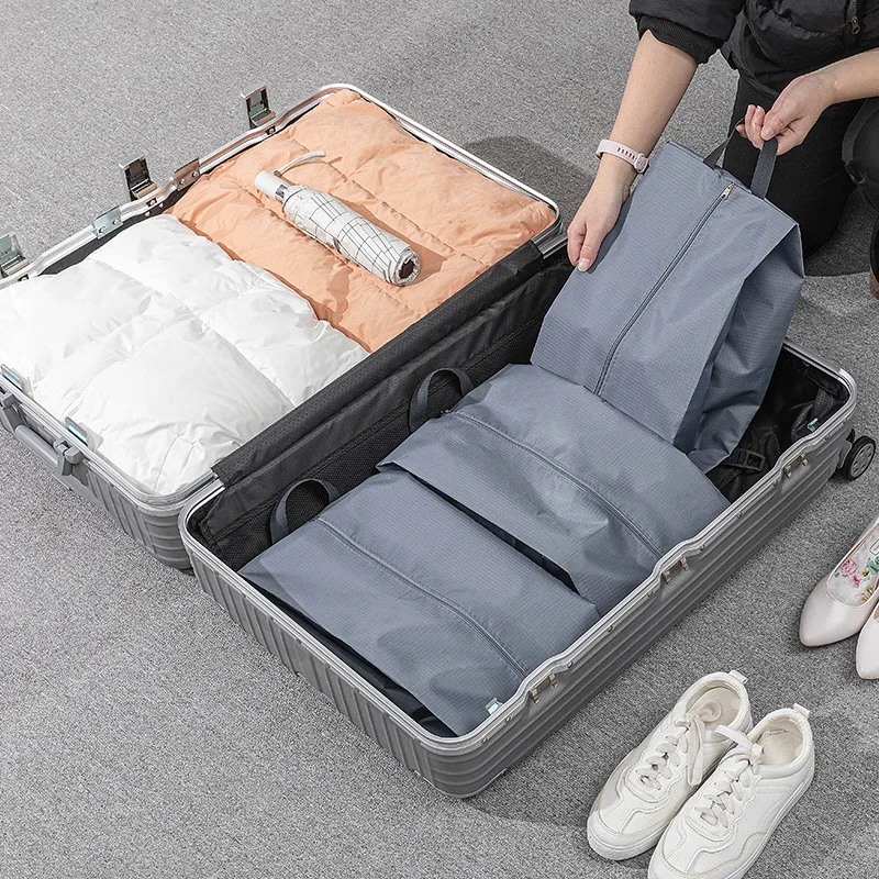 Waterproof Nylon Shoe Storage Bag with Durable Zipper