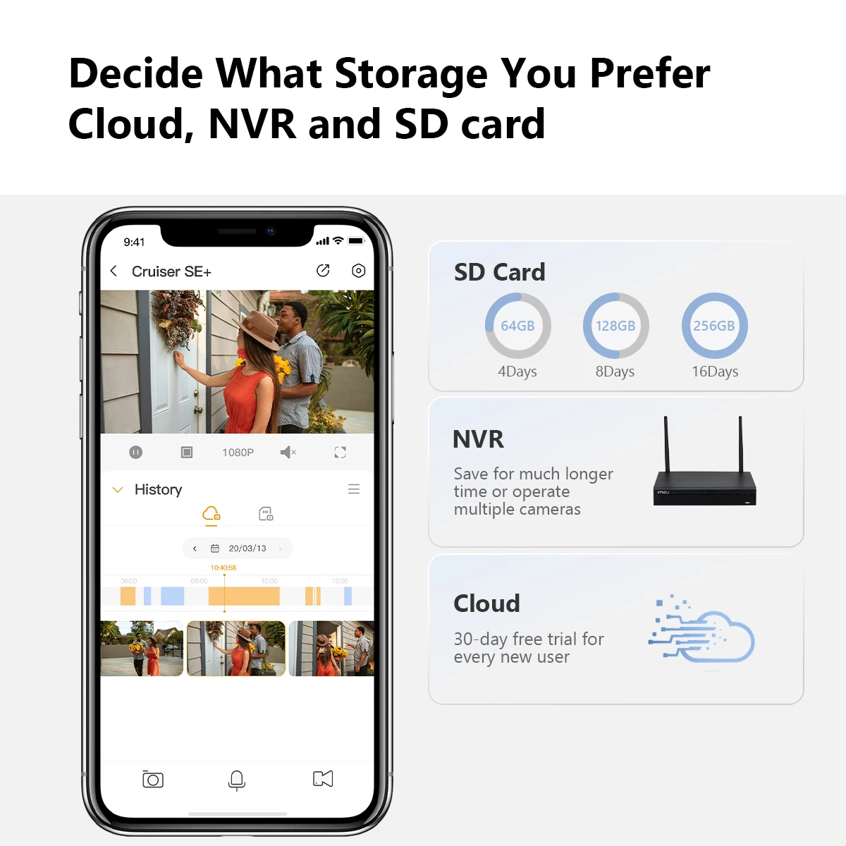 ايمو كاميرا مراقبة خارجية واي فاي تكبير 8X