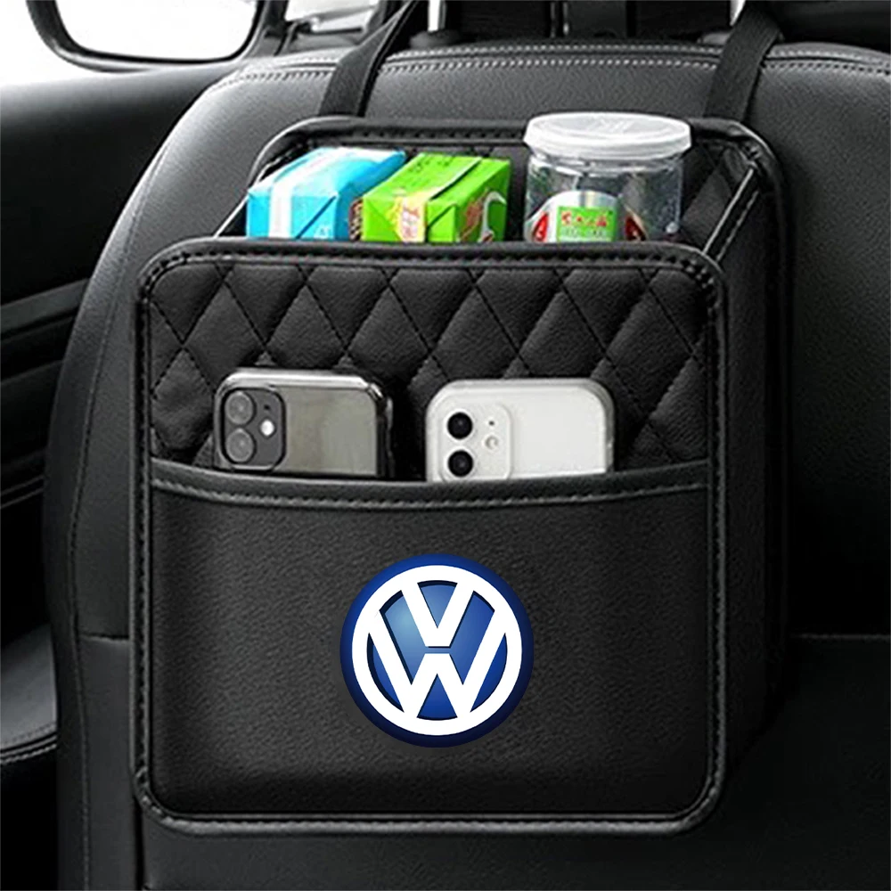폭스바겐 VW RLINE 폴로 파사트 CC 티구안 골프 제타 샤란 T-ROC 투란용 차량 시트 백 오거나이저 걸이식 수납 가방 포켓