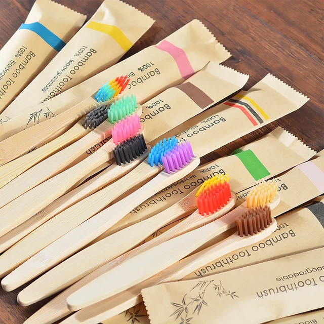 10Pack Children Soft Bristles Bamboo Toothbrush Friendly Tooth Brush Sets Teeth Deep Cleaning Dental Oral Care Child Tooth Brush 2