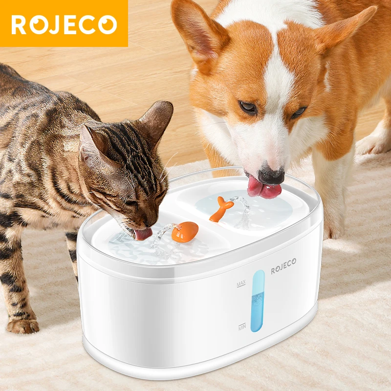 Fontana Automatica Per Animali PETCUTE 2,8L – Distributore D'acqua A Gravità Con Filtro Per Cani E Gatti