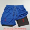 Customized Men's and Women's Sports Shorts Quick drying Double layered 2-in-1 Shorts Team Customized Exclusive Customization 4