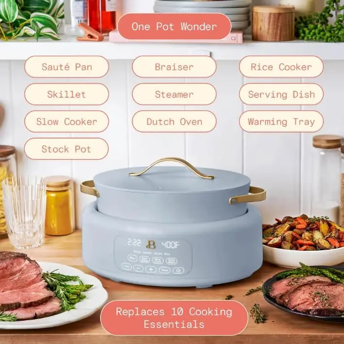 10 in 1 Electric Multi-Cooker (Cornflower Blue) 5