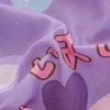 1pc Purple Color Bed Fitted Sheet for Double Bed Rabbit Printed Cartoon Kids Bed Sheet lençol de cama casal (without pillowcase) 6