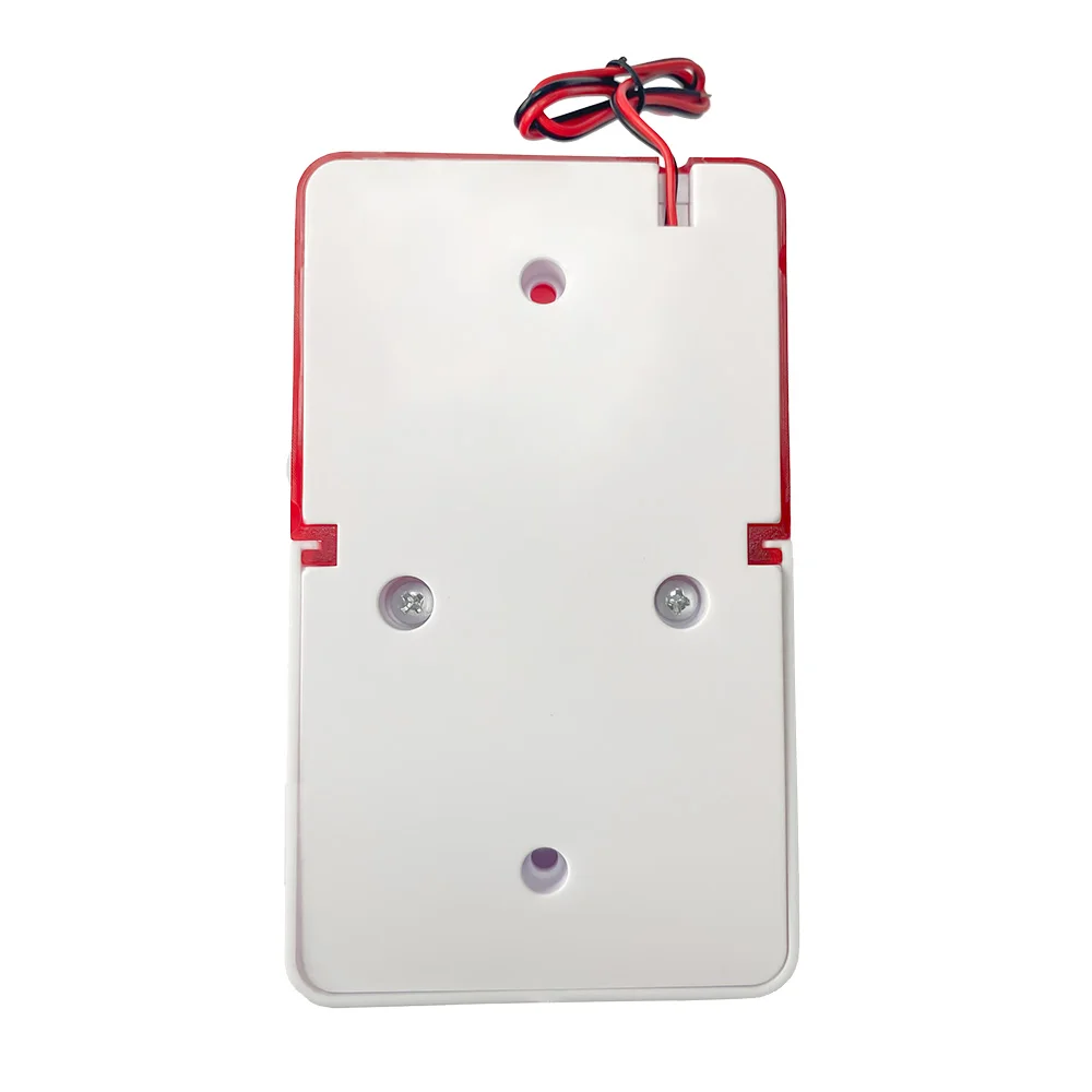 Durable Wired Strobe Siren with Flashing Light for Home Security Systems