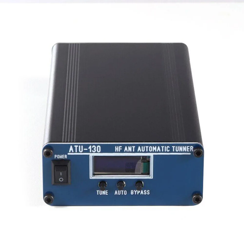 ATU-130 150W 3.5-54MHz 5Ω-1.2KΩ HF Automatic Shortwave Antenna Tuner 38x88x155mm Aluminium Alloy Black Tool  Accessories 5
