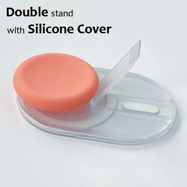 Colorful Magnetic Pop-Up Phone Grip & Kickstand with Silicone Cover
