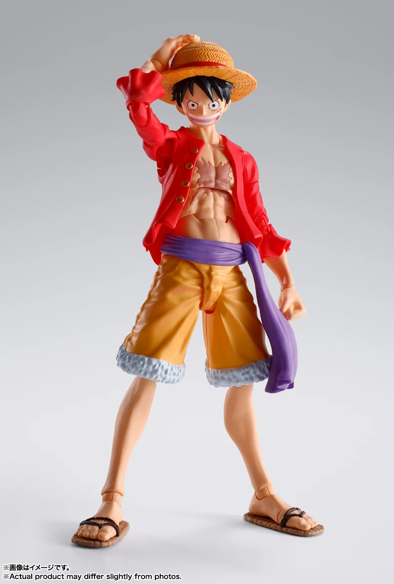 In Stock Bandai S.H.F ONE PIECE MONKEY.D.LUFFY Original Genuine Anime Figure Model T SHF Toys Action Figures Collection Doll PVC