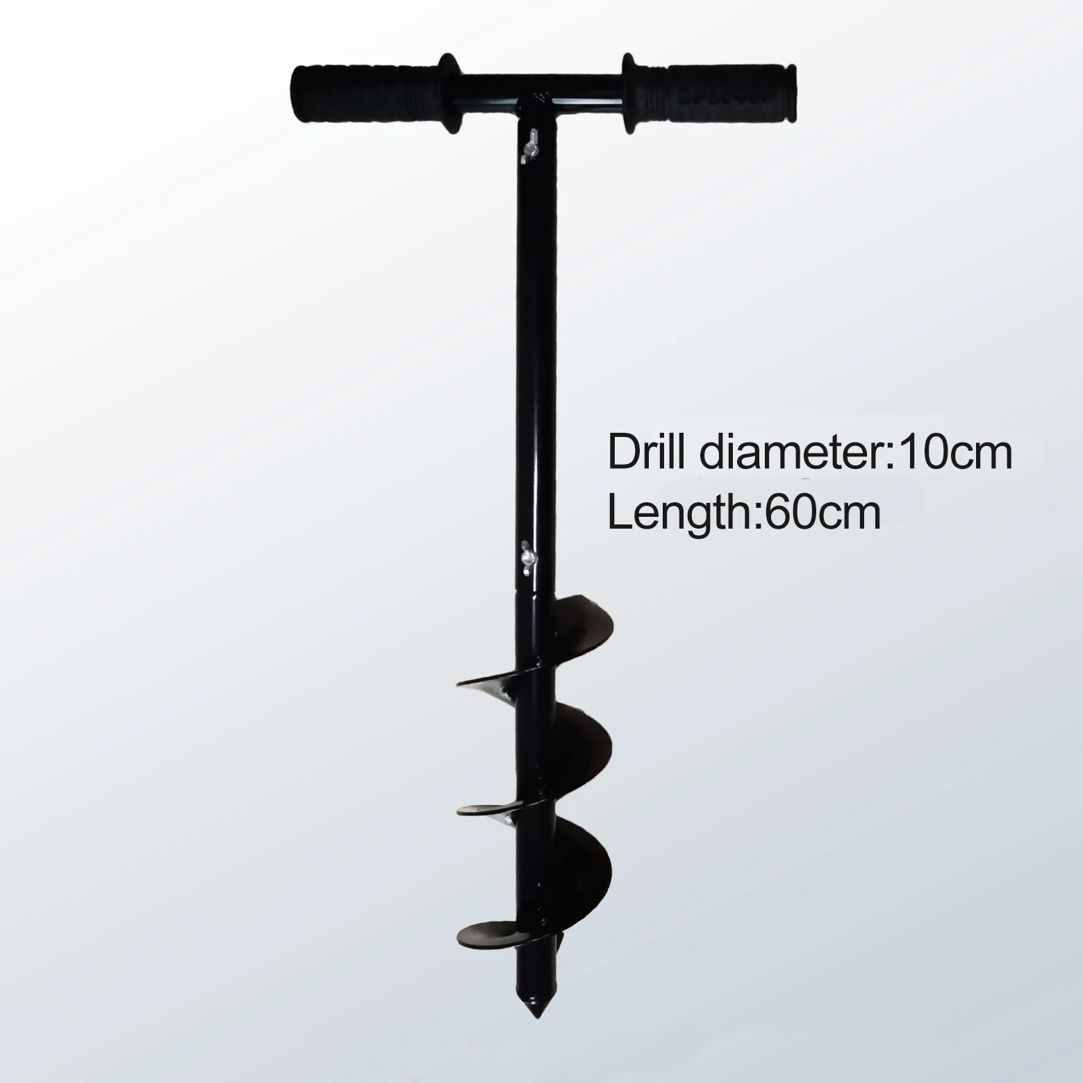 1pc 10cm Diameter 60mm Long Garden Spiral Drill Bit Hand Tool Ground Hole Opener Tool Planting Flowers Auger Drill Hand Tool