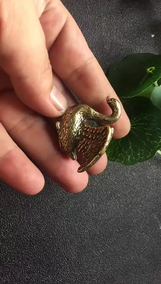Kleine Messing-Statuen Als Deko – Tiermotiv (z.B. Ente), Für Schreibtisch, Regal Oder Als Geschenk