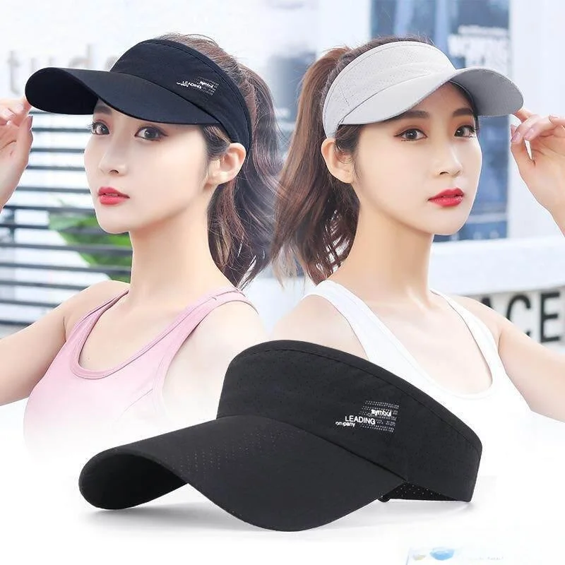 여성용 러닝 캡 전문 마라톤 스포츠 땀 흡수 빠른 건조 빈탑 캡 모닝 런 선스크린 모자