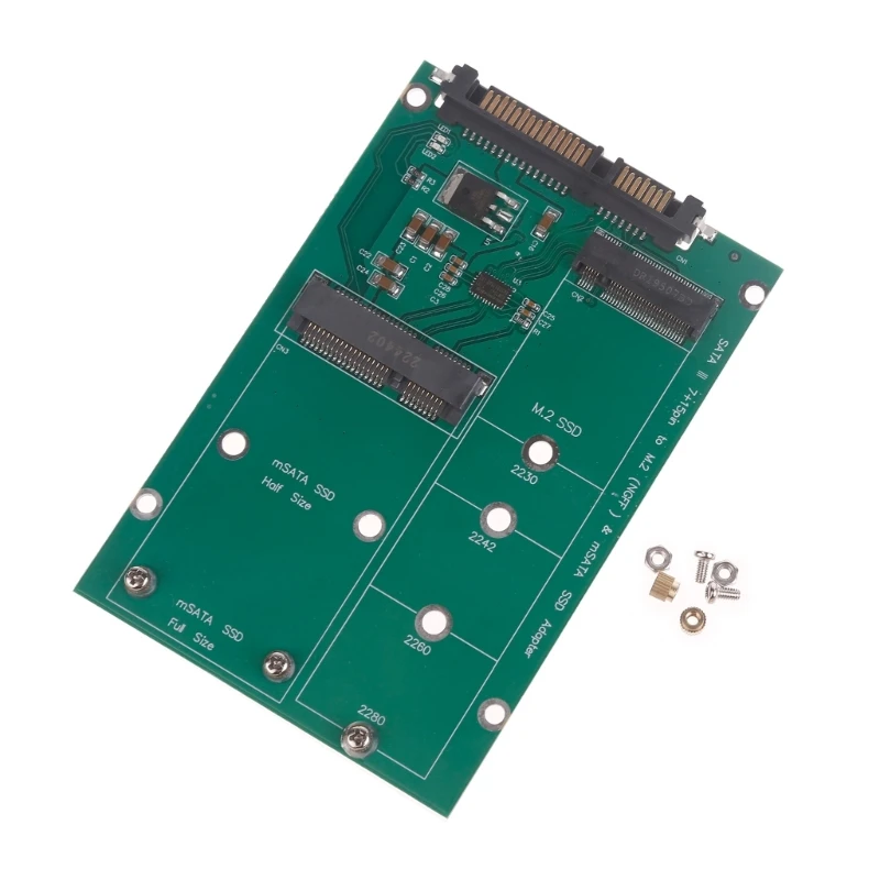 

M.2 NGFF or mSATA to Adapter 2-in-1 NGFF or mSATA Converter Reader Card