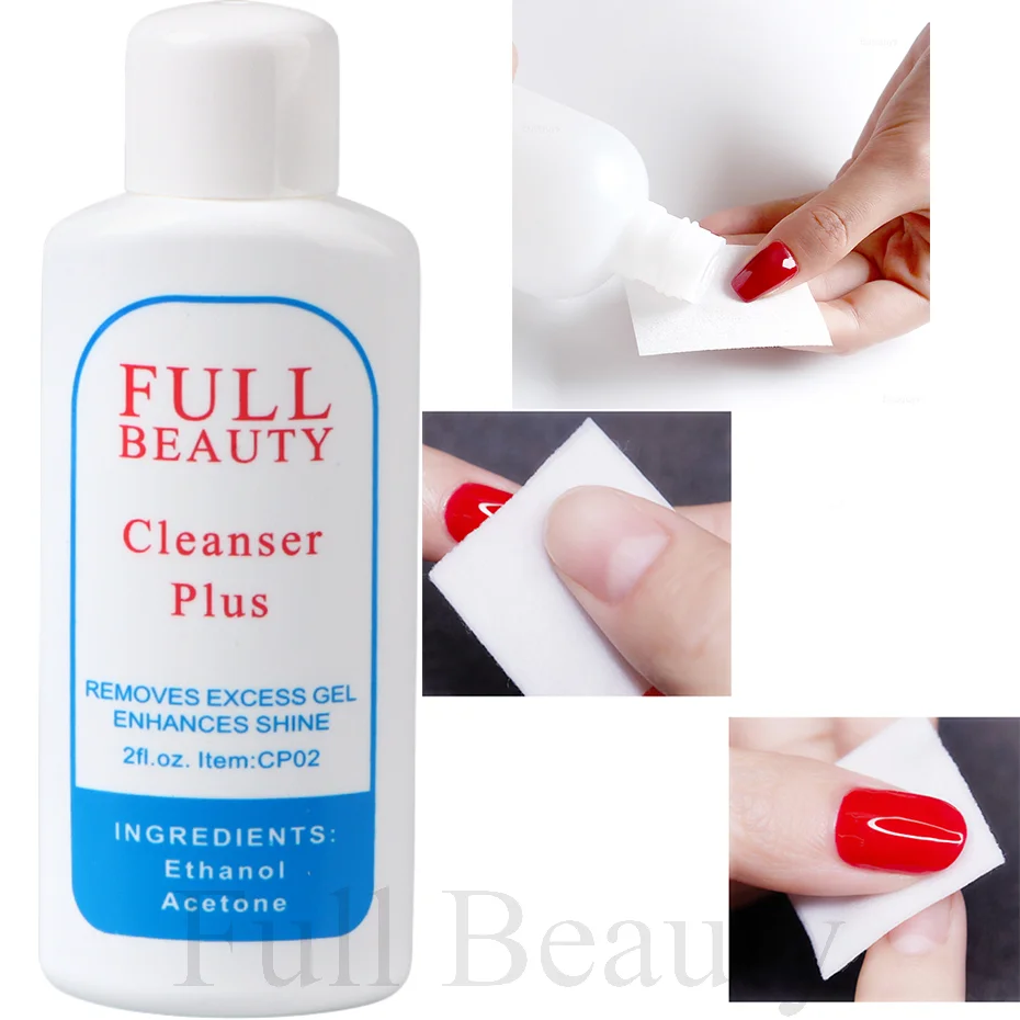 Nail Polish Remover Nails Cleanser Extension Glues Fake Nail Remover Tool Degreaser Liquid UV Gel Polish Excess Brush Clean False Nail Sticky Layer