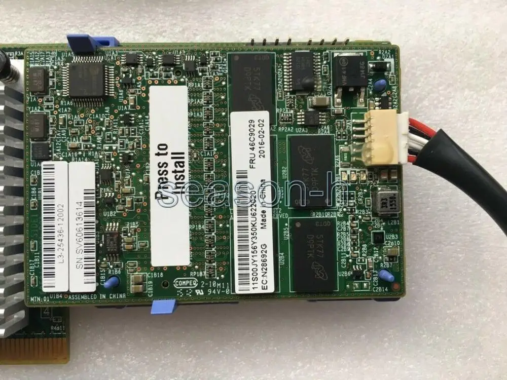 Pci-e Sassata 1gb Cache Controlador Raid Mais Bbu09 Supercap M5110 8-porto 6gb - Imagem 3