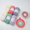 Scrubby Yarn for Scrubbies 6pcs Scrubbing Yarn Multi Colored Polyester for Dish Scrubber Crochet and Knitting Project Craft Kit 2