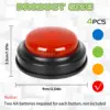 Answer Buzzers for Game Shows 4pcs Game Buzzers with Lights & Sounds Buzz Buttons for Kids - Perfect for Classroom Games 5