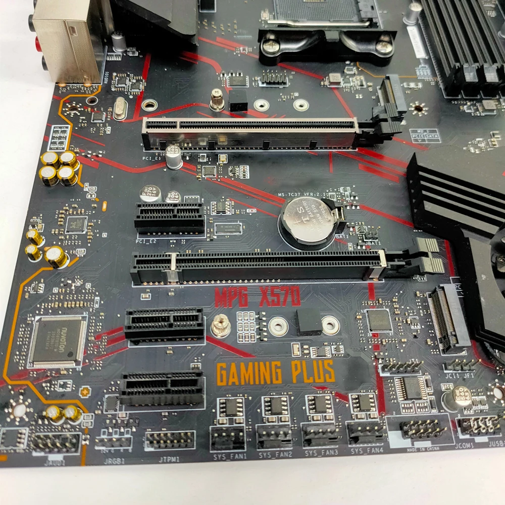 MPG X570 GAMING PLUS For MSI AM4 DDR4 128G M.2*2 SATA3 USB3.2 Gen1 ATX X570  Motherboard Works Perfectly Fast Ship High Quality