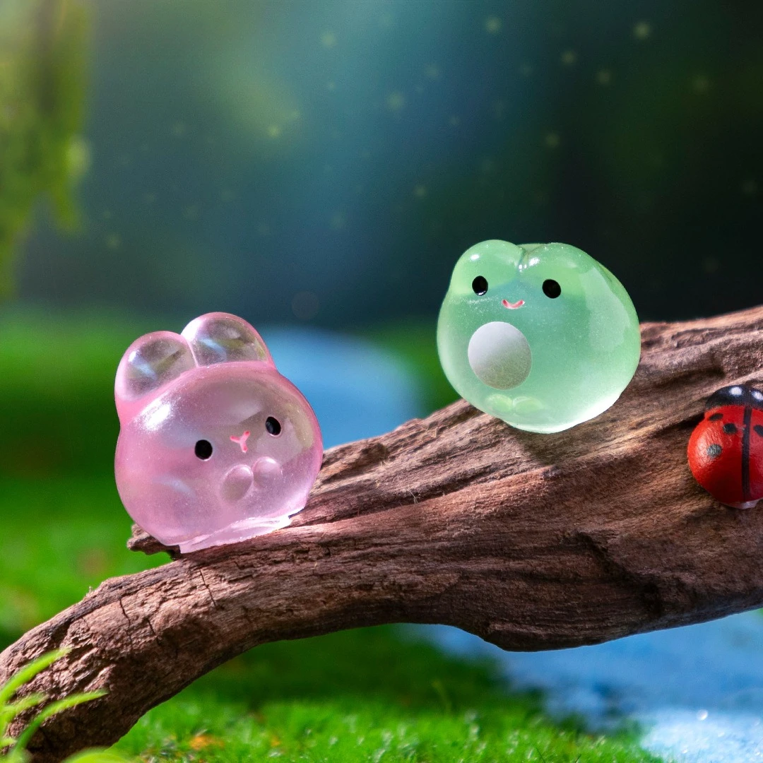 Luminous Mini Resin Animal Figurines 4