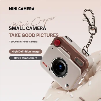 2025 New Thumb Pocket CCD Digital Camera HD Retro Mini Camera Portable Keychain Camera Outdoor Travel Photo Recorder Gift