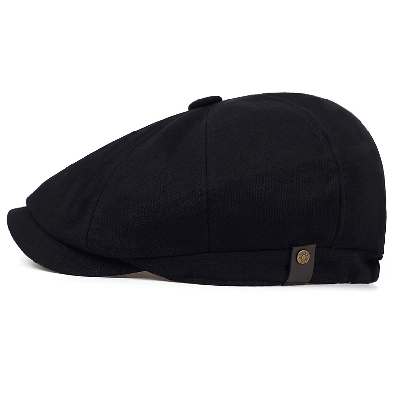 Cotton Beret Four-color Casual Hats Autumn And Winter Warm Cap