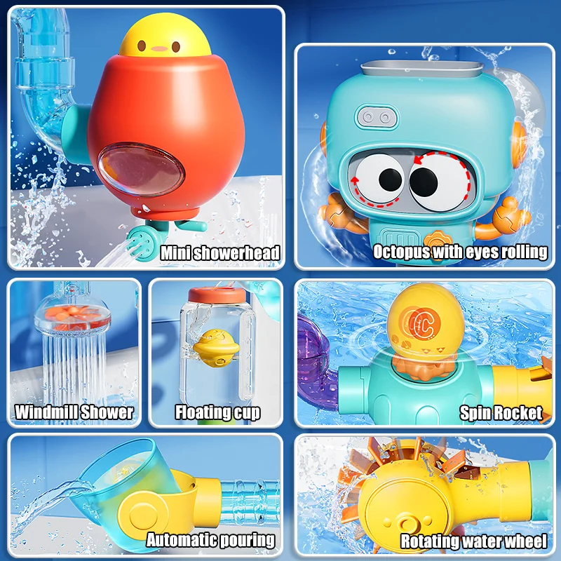 Baby Bath Toys with Strong Suction Cups 4