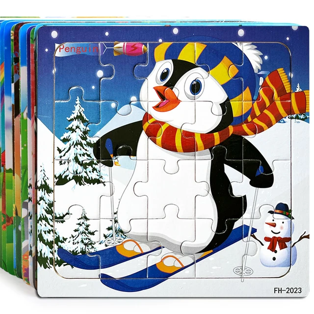 Puzzle en bois Animaux et chiffres