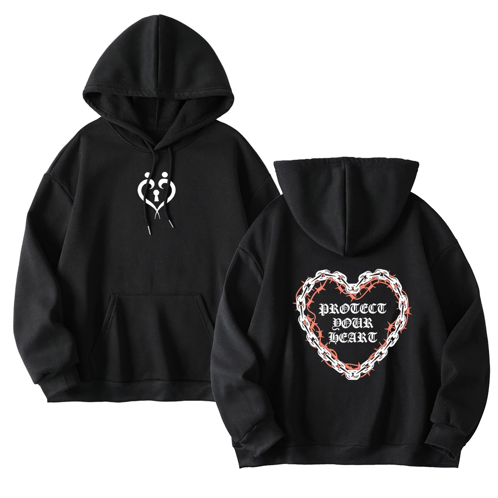 

Protect Your Heart Merch Hoodies Winter Hooded Sweet Streetwear Long Sleeve New Logo Sweatshirt Y2K