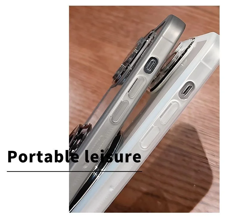 Transparent Soft Case with Magnetic Ring and Lens Protection