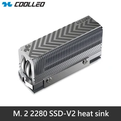 Advanced M.2 NVMe SSD Heat Sink with Dual Heat Pipes and Premium Thermal Pad (CL - SSD V2)