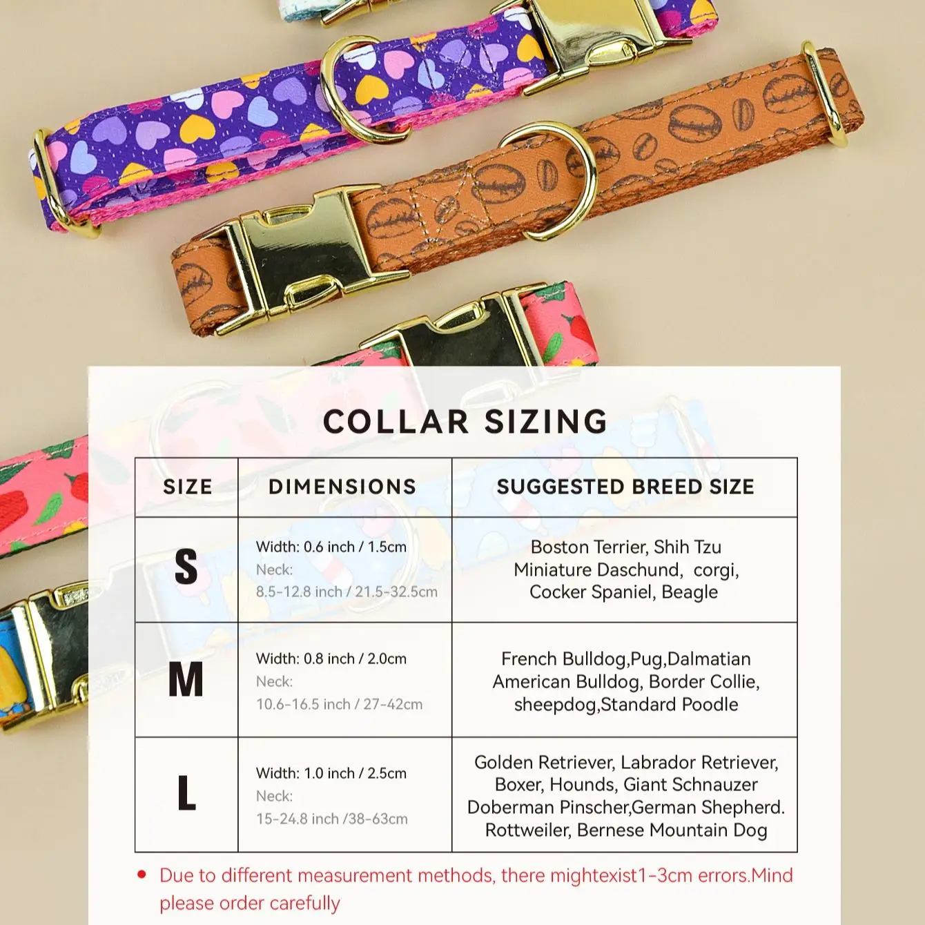 Valentine's Day and New Year Gifts Dog Collar Double Sided Printed Pet And Cat Collar for Medium and Small Dog dog collar pet collar