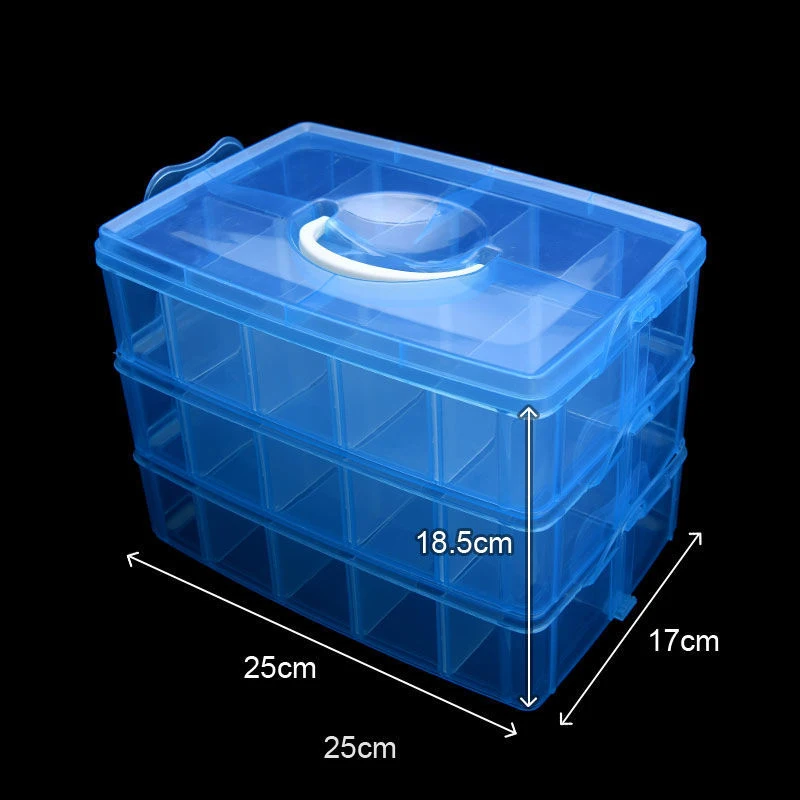 Stackable Multi-Compartment Storage Box