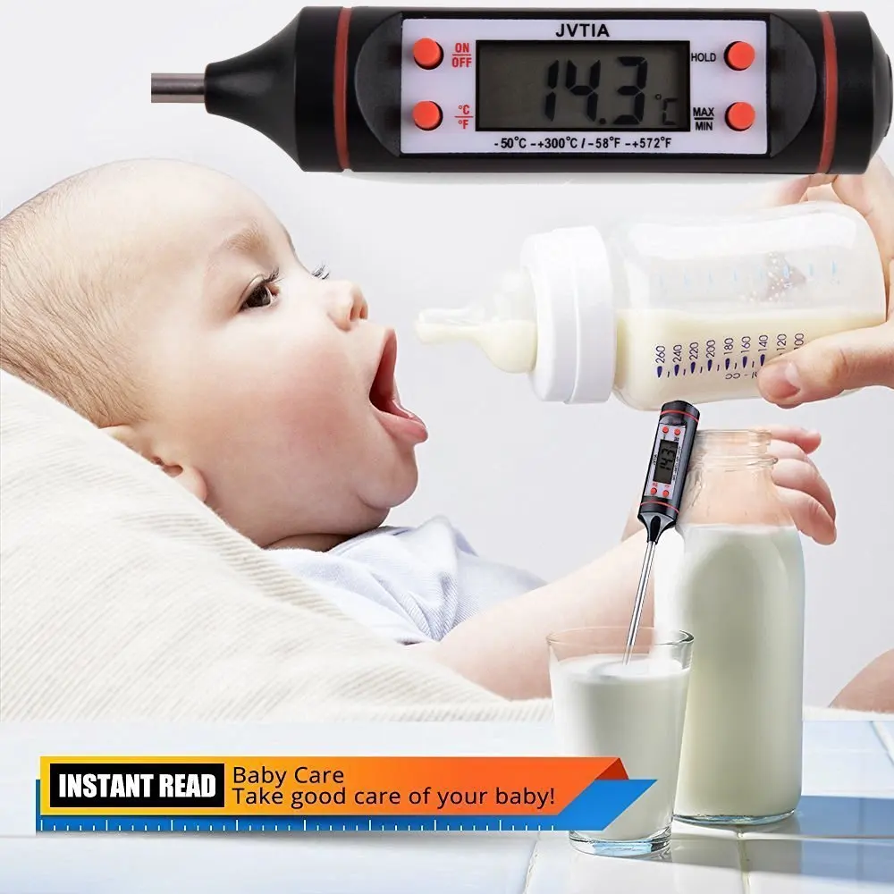 Digital Thermometer Meat Cooking Food Kitchen BBQ Probe Water Milk Oil Liquid Oven Digital Temperature Sensor Meter Thermocouple