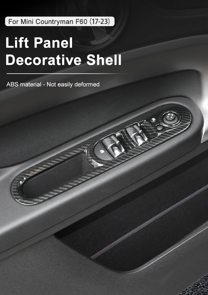 Autotür-Fensterheber-Dekorblende für BMW Mini Countryman F60 2017-2023 Auto-Innenausstattung Zubehör – Detail 2