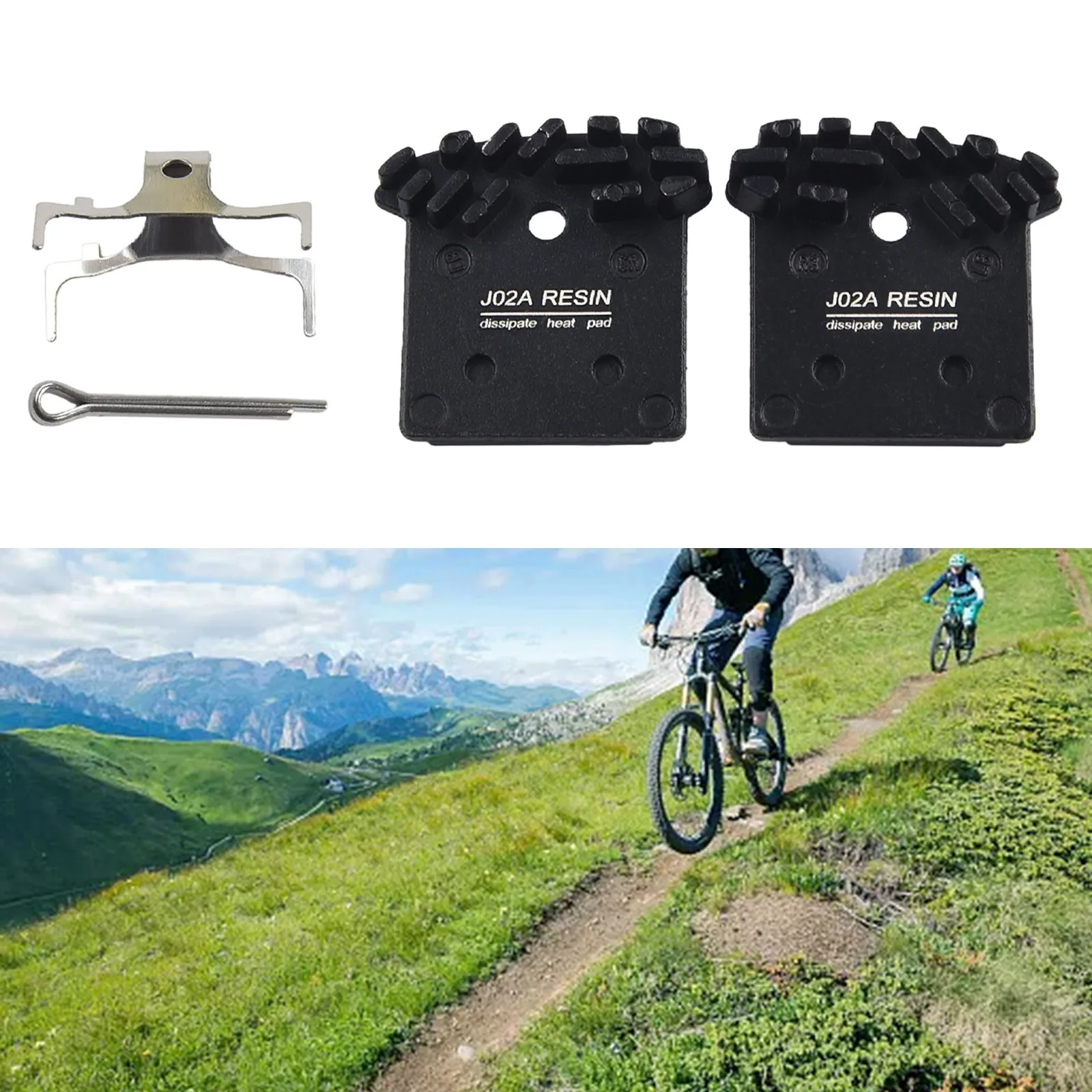 MTB J02A Resin Cooling Fin Ice Tech Disc Brake Disc Brake Pad Cycling AccessoriesFin Ice Tech Pad Cycling