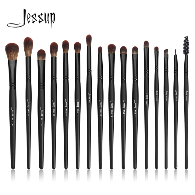 Jessup Eye Brushes set, 16pcs Makeup Brushes, Synthetic Precision Eyebrow Brush Eyeshadow Blending Concealer Eyeliner T272