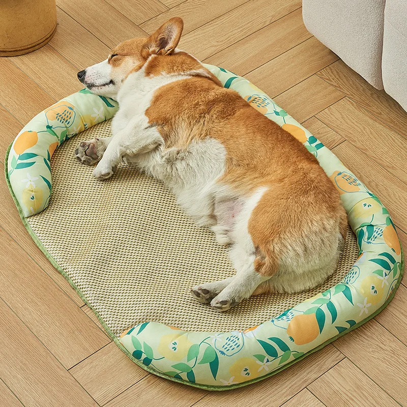 Cooling Dog Mat Breathable Pet Bed For Summer And Car Use_voghion.com